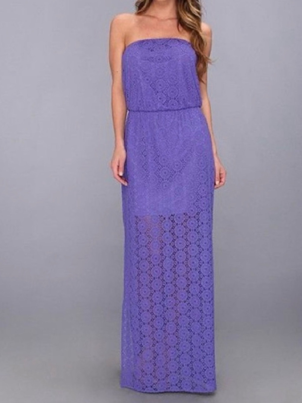 Lilly Pulitzer Strapless Lace Maxi Dress - Picture 4 of 5